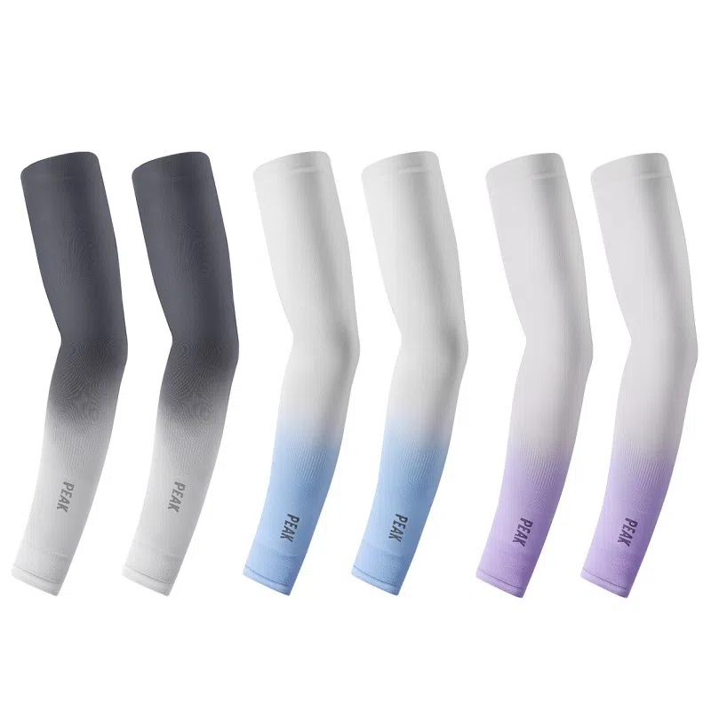 匹克 冰袖渐变遮阳防紫外线加大码护臂手袖冰丝户外出行 防晒袖 男女同款情侣款 多色