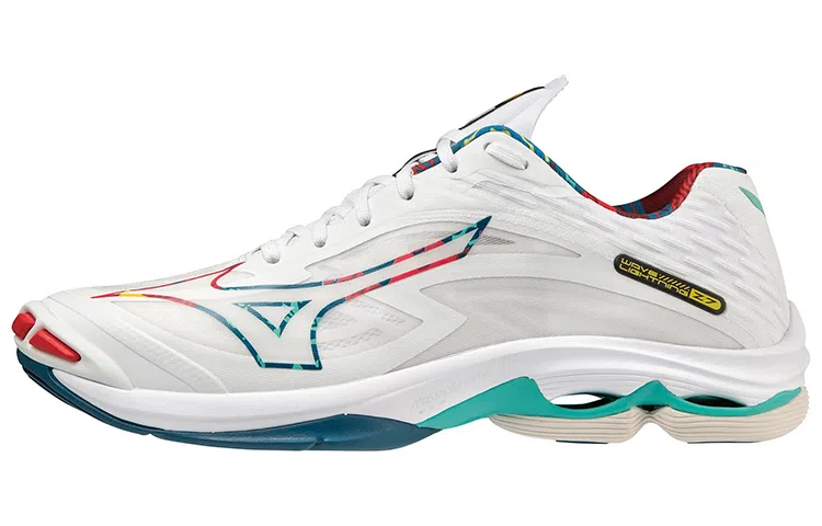 Mizuno Wave Lightning Z7 White Red Green