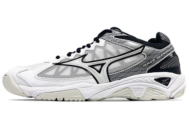 Mizuno Wave Supersonic White Grey Silver