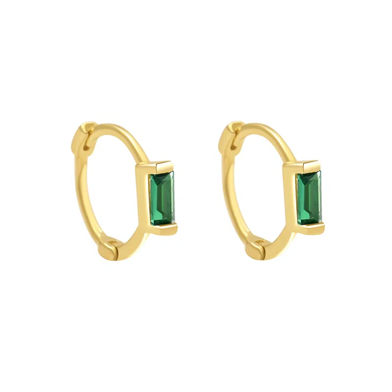 一撇一捺 摩登年代绿色轻奢高级感法风复古祖母绿 手环 女款