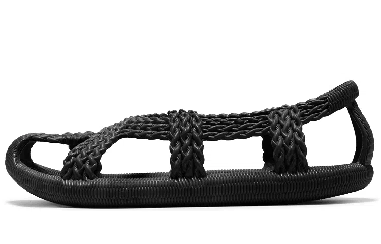 Baijingfang Retro Soft Sole Sandals Yellow