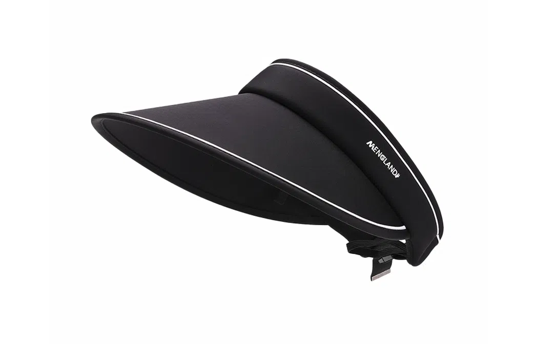 白卷 户外骑行大檐防紫外线空顶帽 防晒帽 女款