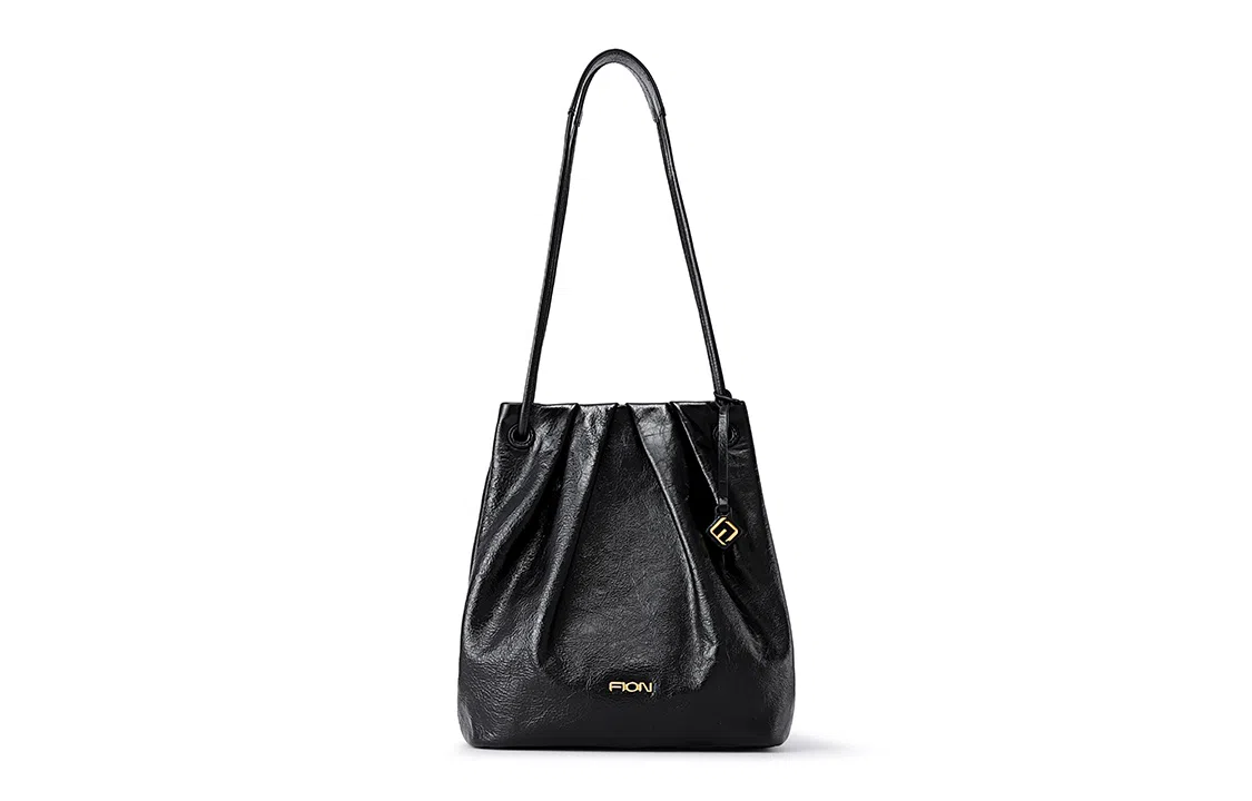 FION Shell Bag Medium Black