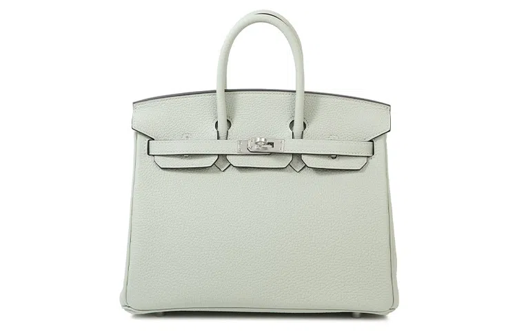 HERMES Birkin 25 Togo 0W Gris Neve