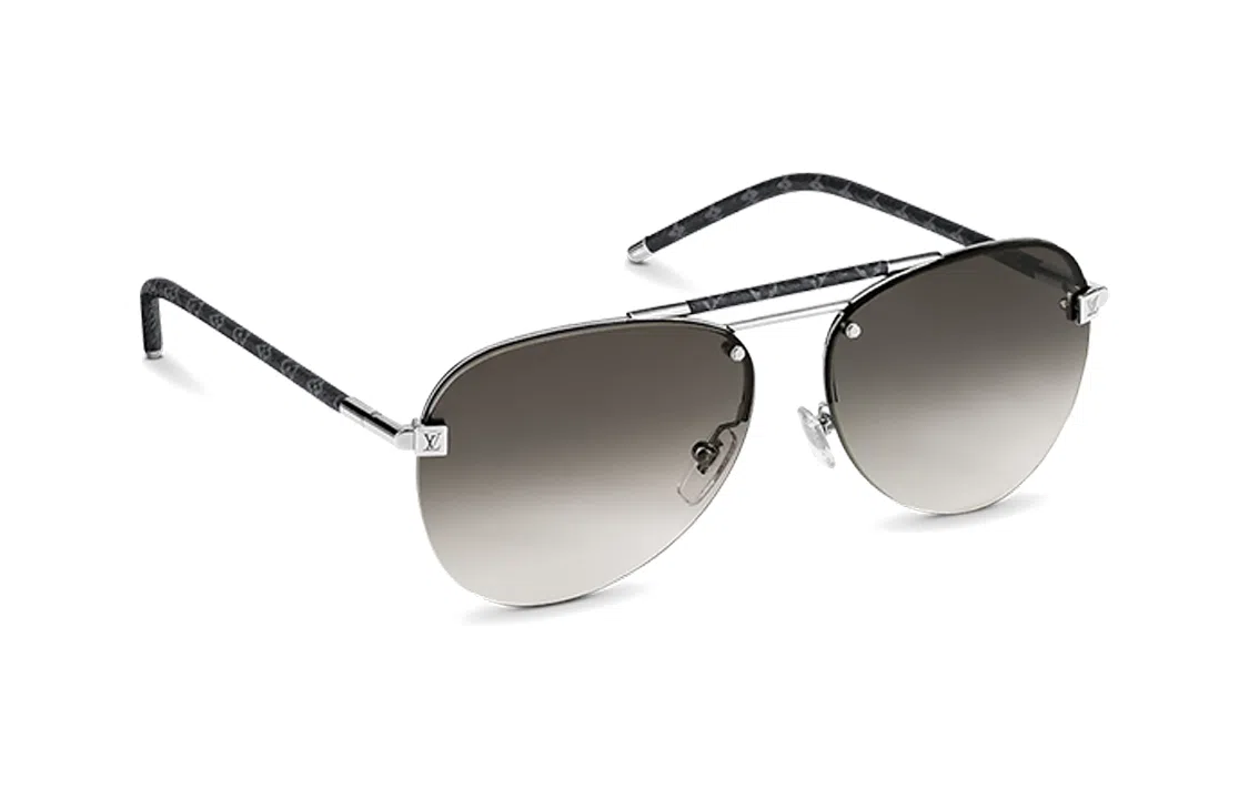 Louis Vuitton Aviator Sunglasses Silver