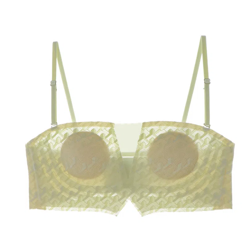 内在密码 无肩带内衣大胸显小防滑隐形美背抹胸超薄聚拢防下垂裹胸文胸