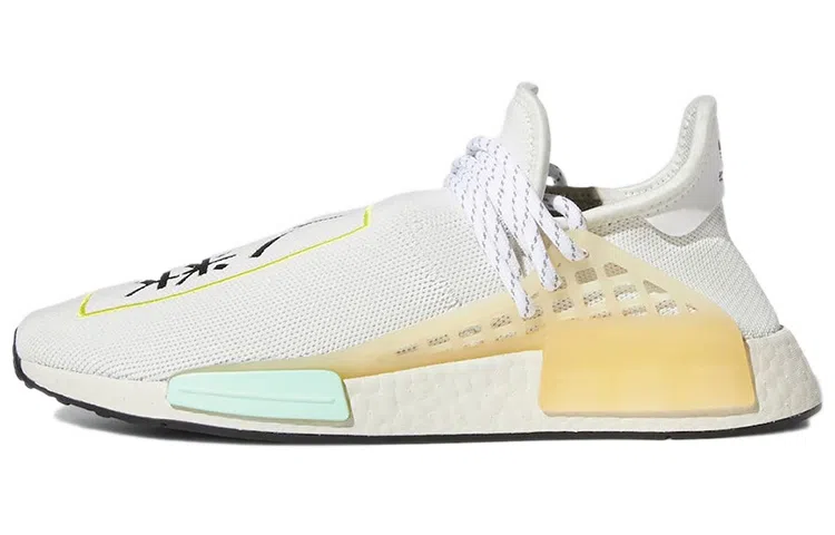 Pharrell Williams x adidas NMD Hu White Yellow