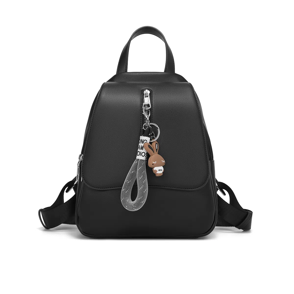 稻草人 时尚百搭通勤休闲 聚氨酯 书包背包双肩包 女款 米白配啡