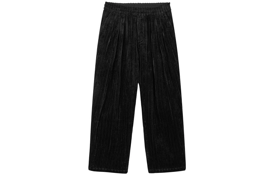 速写 纯色直筒长款休闲裤 男款