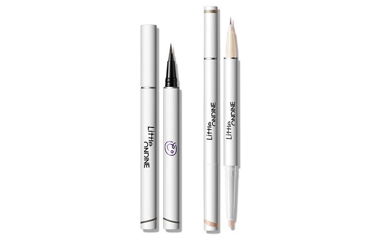 小奥汀 绚彩眼线液笔+双效立体卧蚕笔两件套 勾勒自然