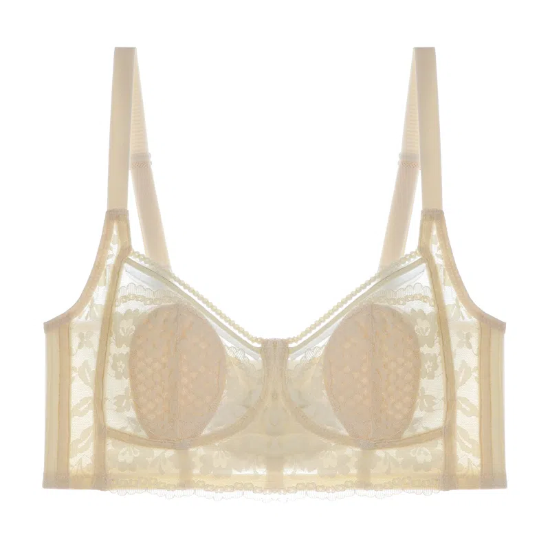 内在密码 纯色薄款透气兔耳朵无钢圈收副乳防下垂文胸