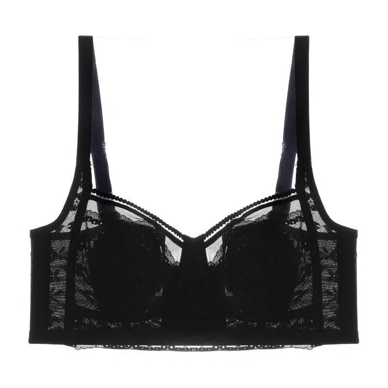 内在密码 纯色薄款透气兔耳朵无钢圈收副乳防下垂文胸