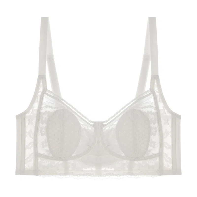 内在密码 纯色薄款透气兔耳朵无钢圈收副乳防下垂文胸