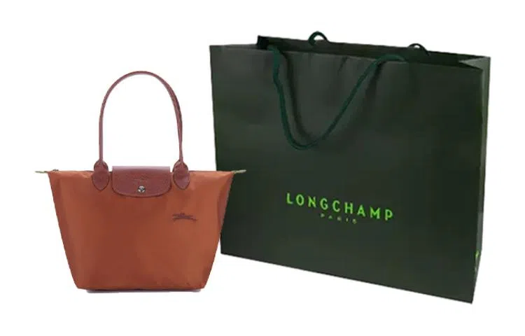 LONGCHAMP Le Pliage Green 28 Brown