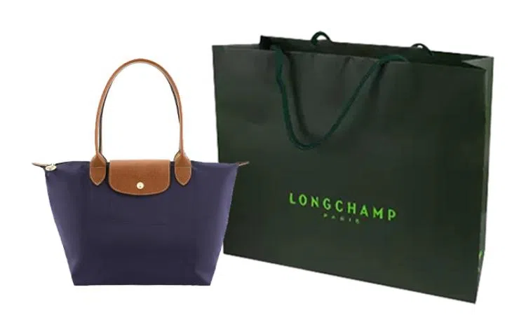 Longchamp Le Pliage 28 Navy