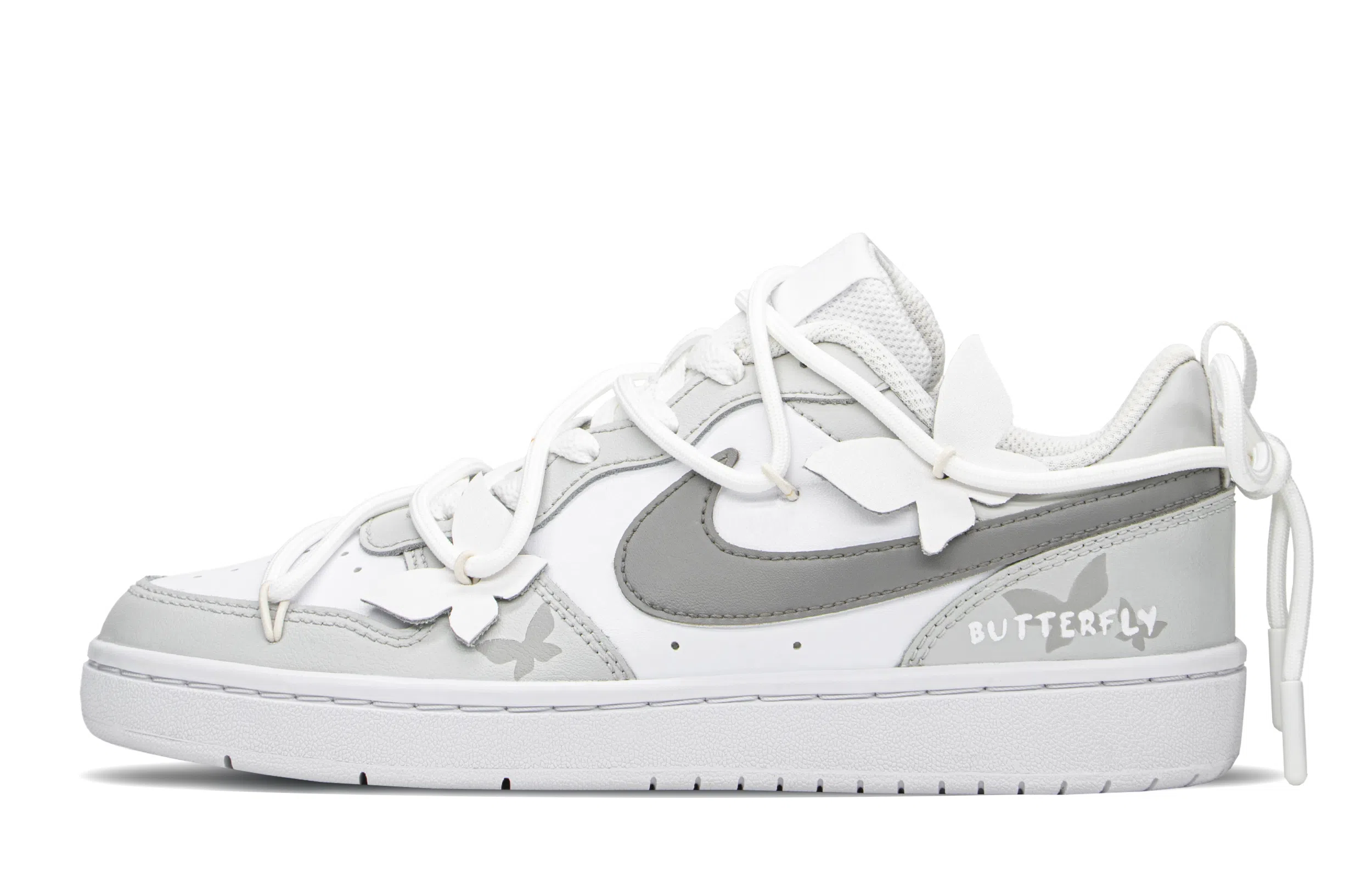 Nike Court Borough Low GS Grey White