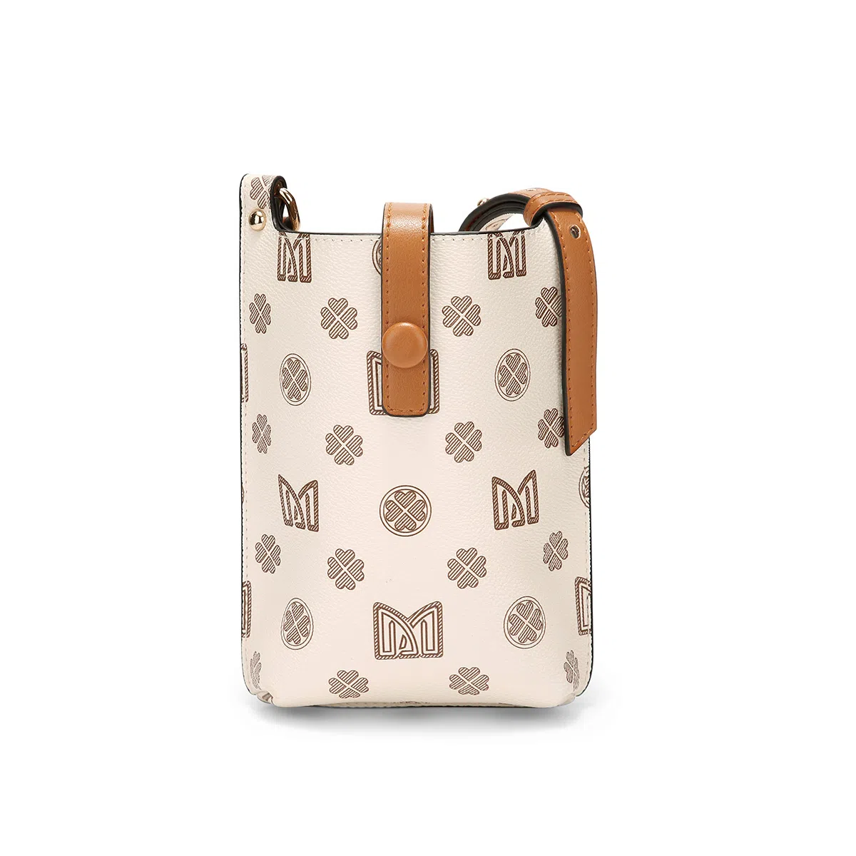 稻草人 新款百搭洋气便携小众 聚氨酯 手机包斜挎包 常规 女款 深棕色 卡其色 米白色