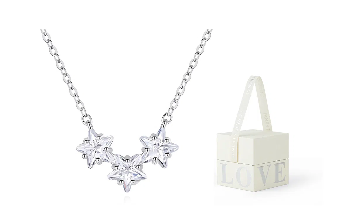 饰伴 小星星项链 一颗一颗亮晶晶轻奢小众 轻奢项链 小众锁骨链 女款