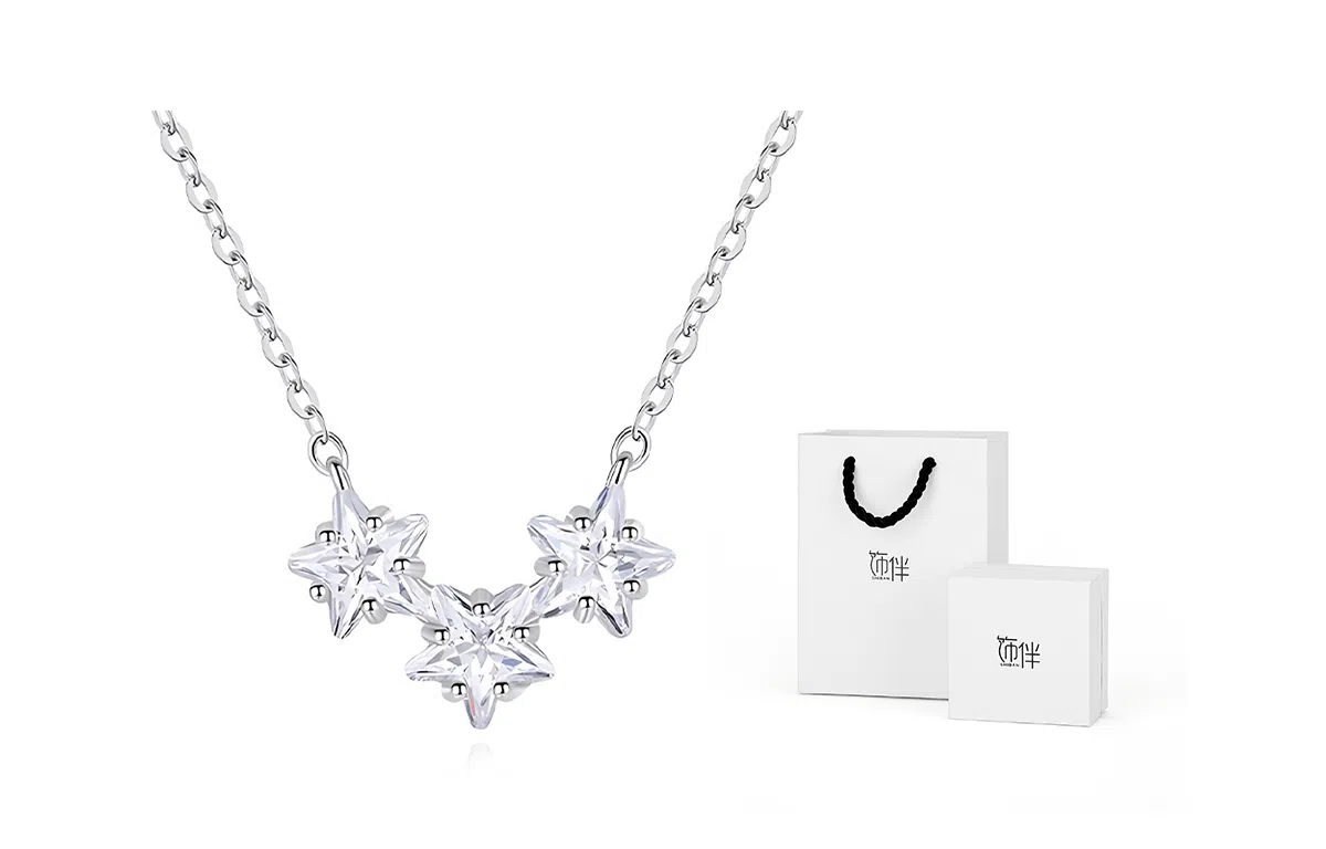 饰伴 小星星项链 一颗一颗亮晶晶轻奢小众 轻奢项链 小众锁骨链 女款