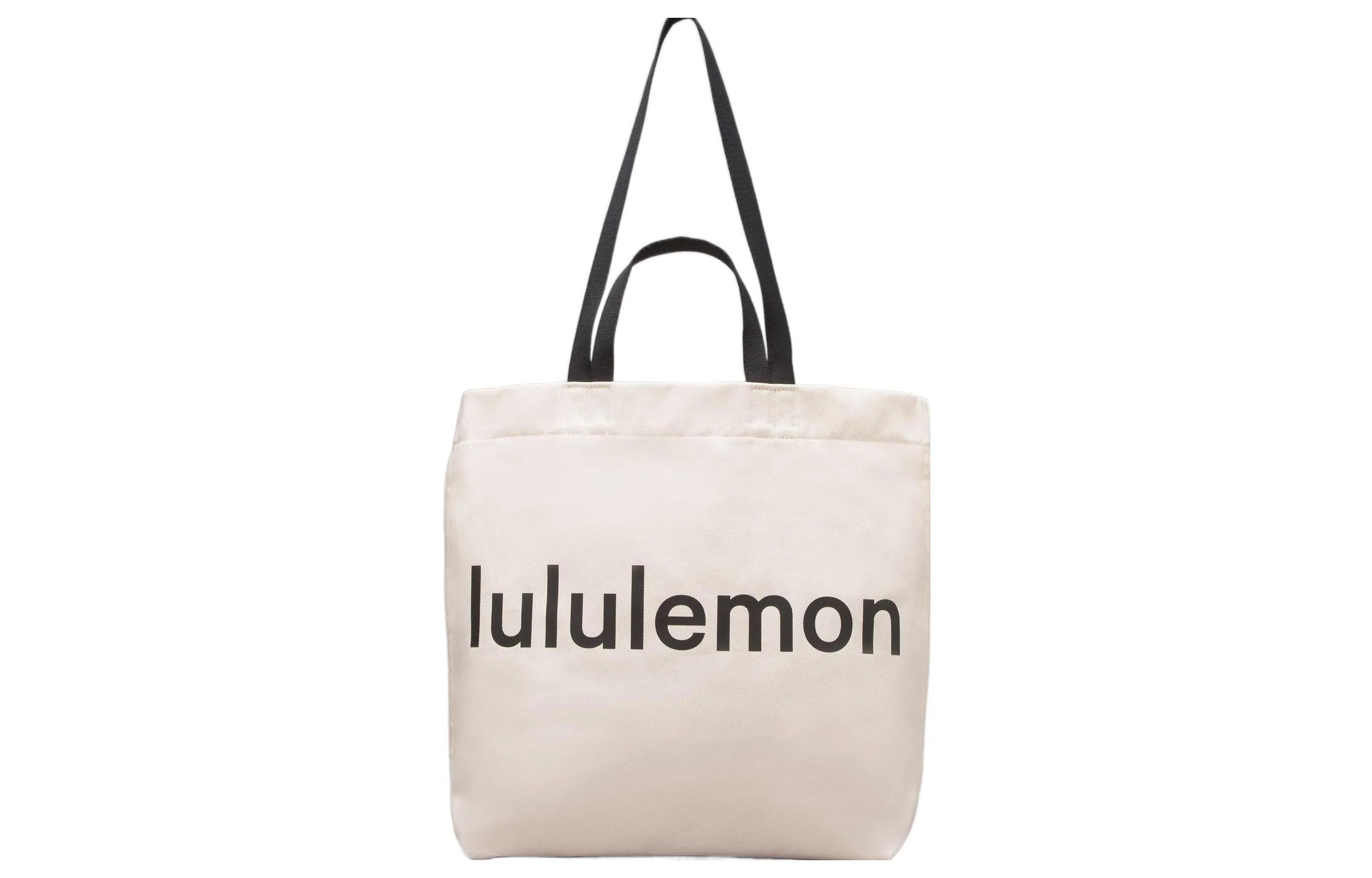 lululemon Canvas Tote Bag White/Black