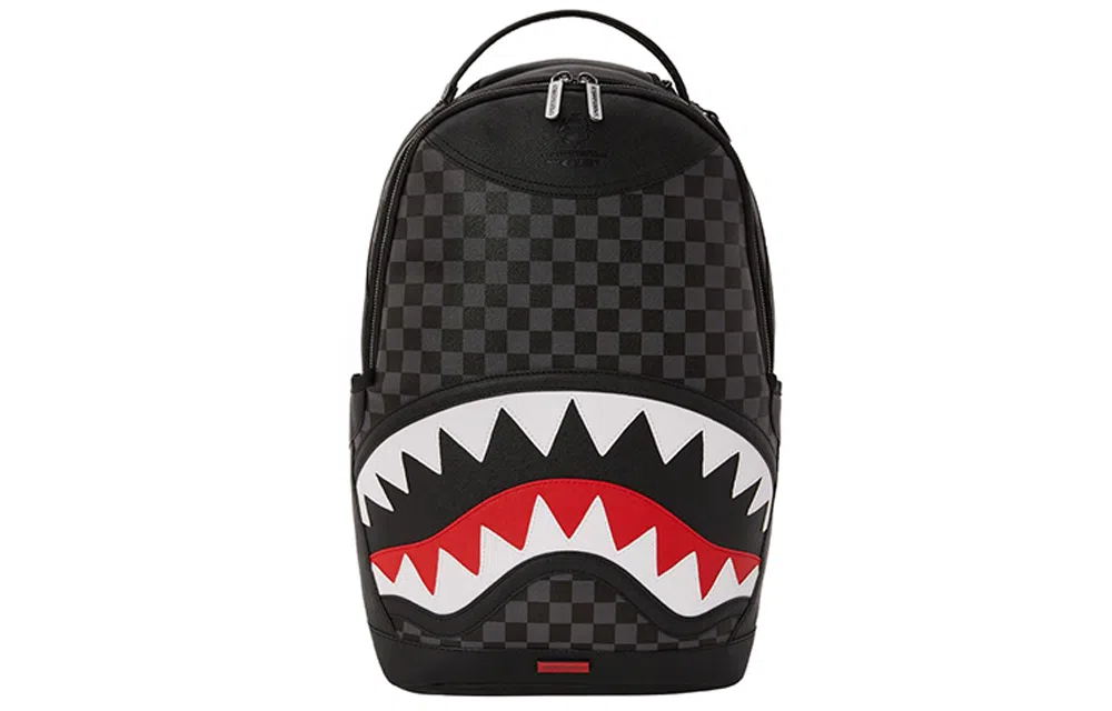 Sprayground Shark Mouth Checkered Backpack