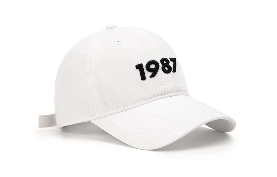 白卷 软顶数字刺绣遮阳 鸭舌帽 男女同款情侣款