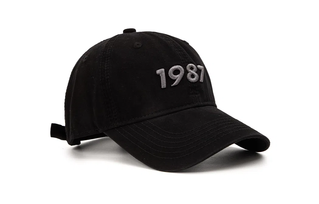 白卷 软顶数字刺绣遮阳 鸭舌帽 男女同款情侣款