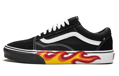 Vans Old Skool Flame Cut Out Black