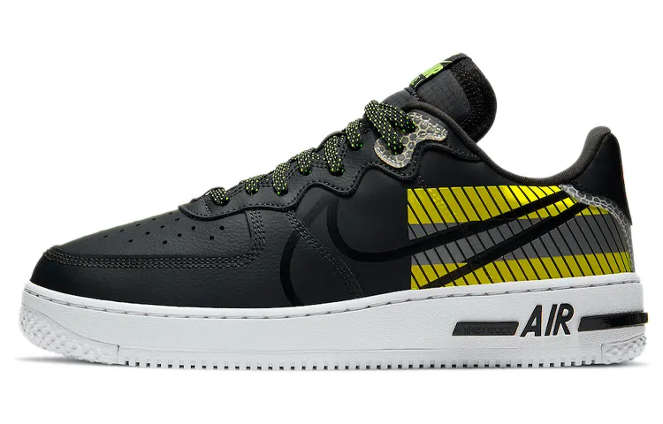 Nike Air Force 1 Low React Black Yellow