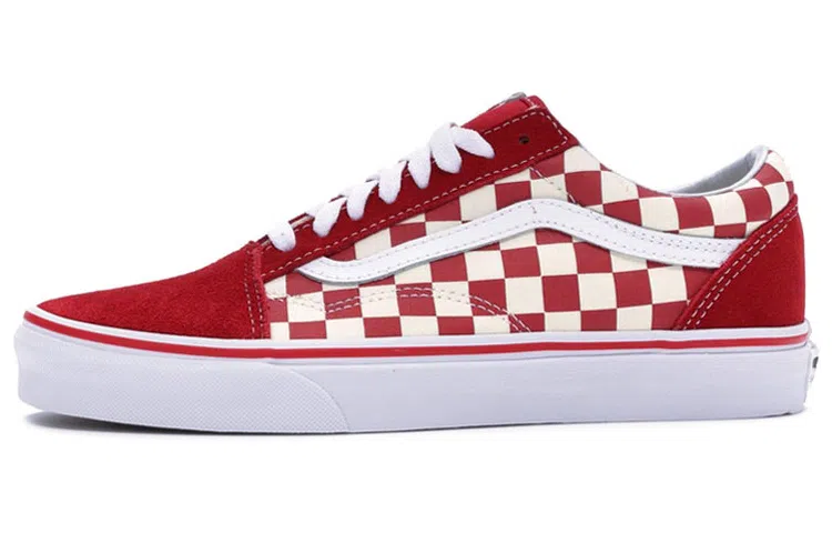 Vans Old Skool Checkerboard Racing Red