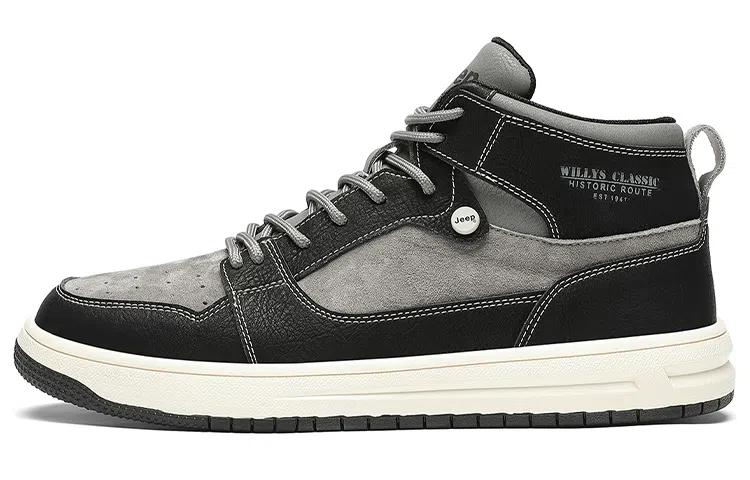 Jeep High-Top Sneakers Black Grey