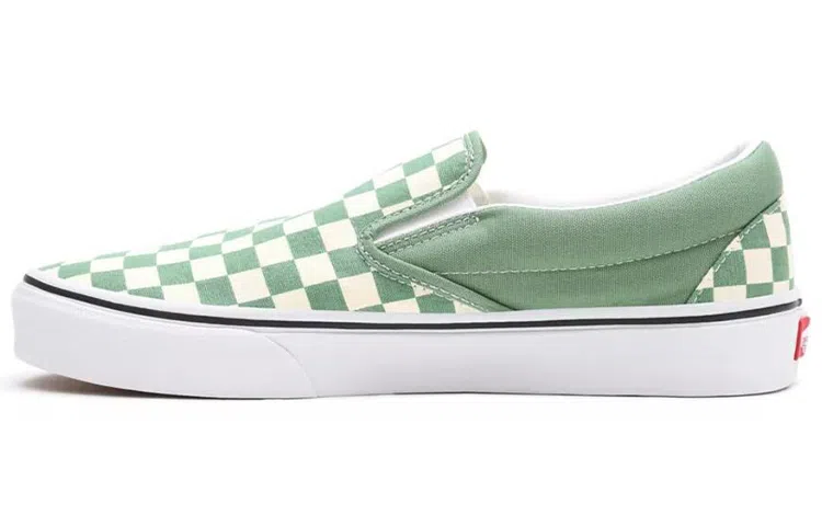 Vans Slip-On Checkerboard Green