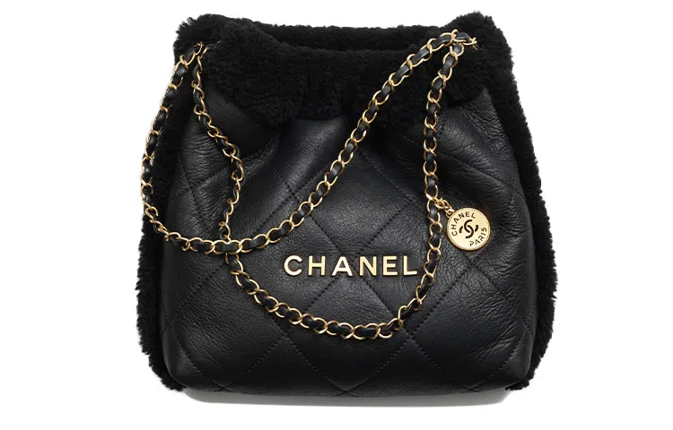 CHANEL 22Bag 23B Logo Tote