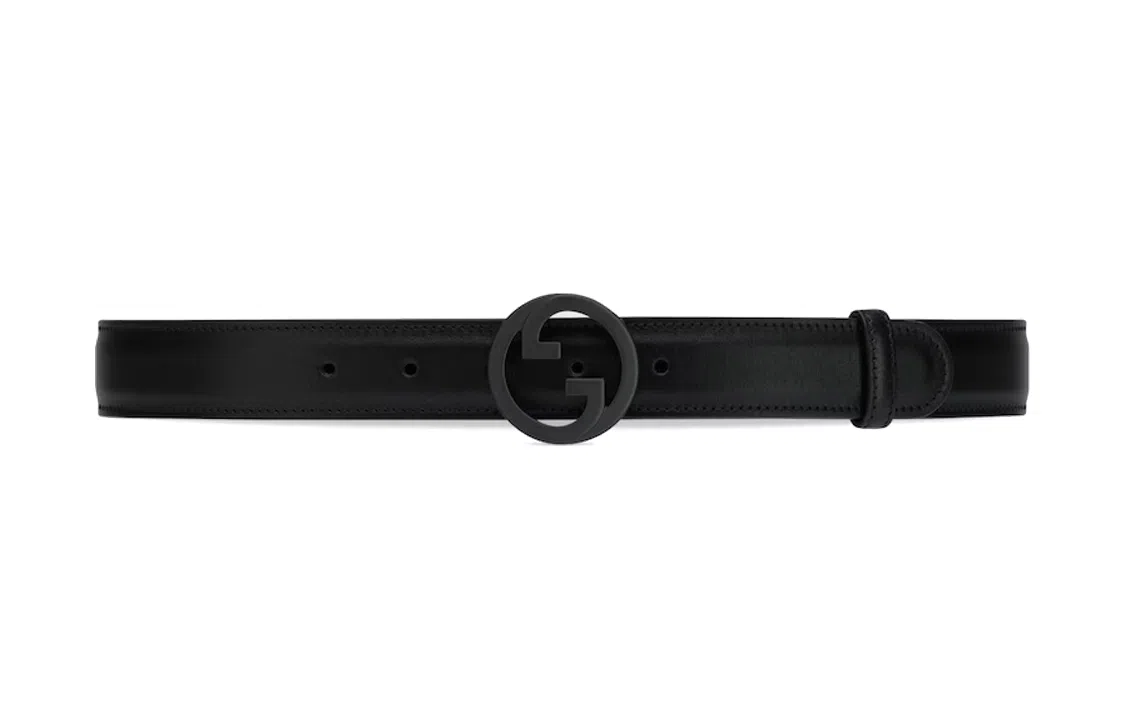 Gucci Interlocking G Belt Black 3CM