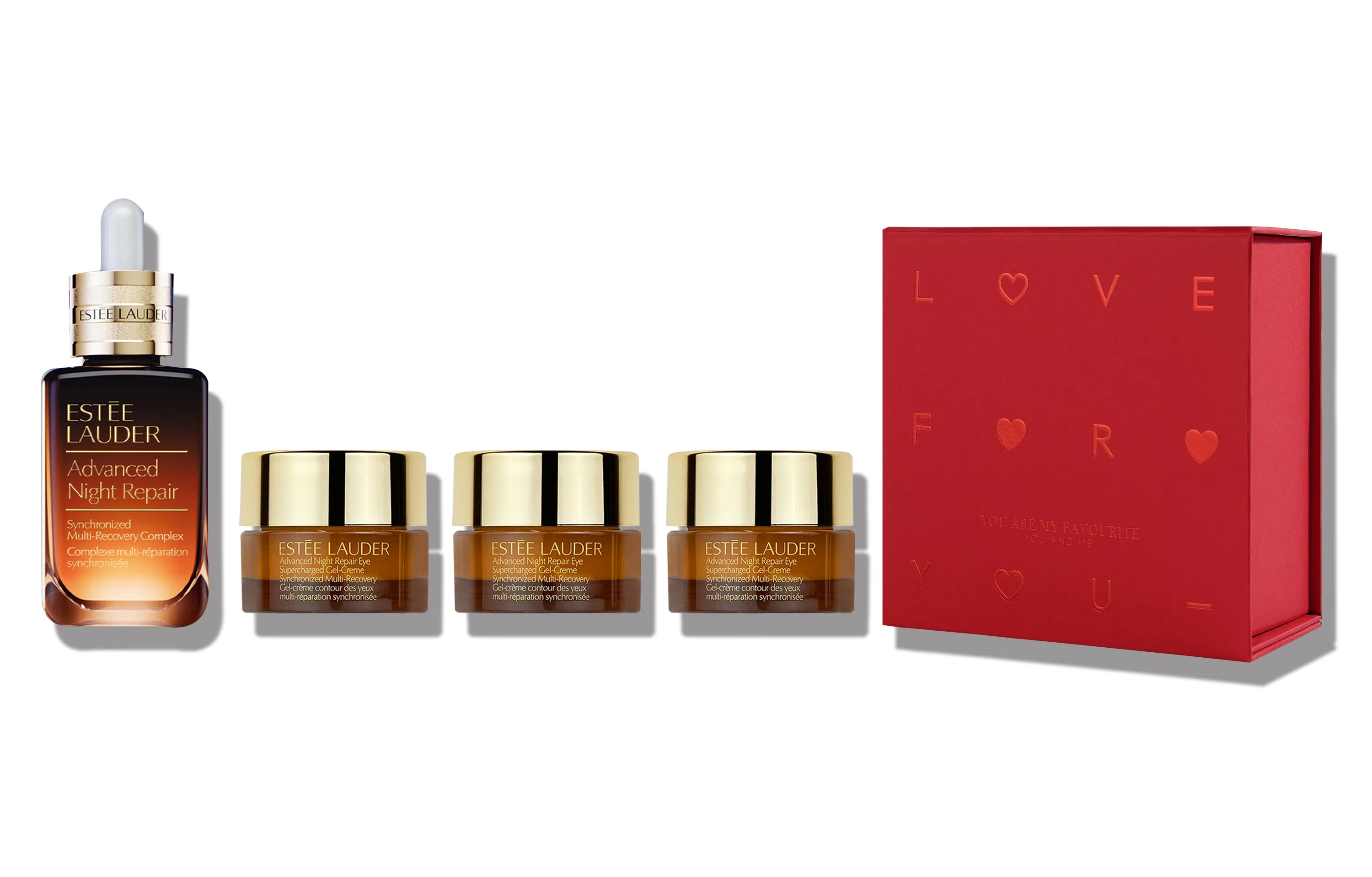 雅诗兰黛 第五代小棕瓶熬夜眼霜+第七代小棕瓶精华液 修护淡纹紧致 小棕瓶眼霜精华心意至上套装