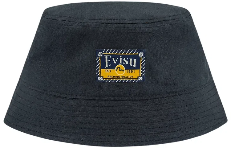 EVISU Black Bucket Hat