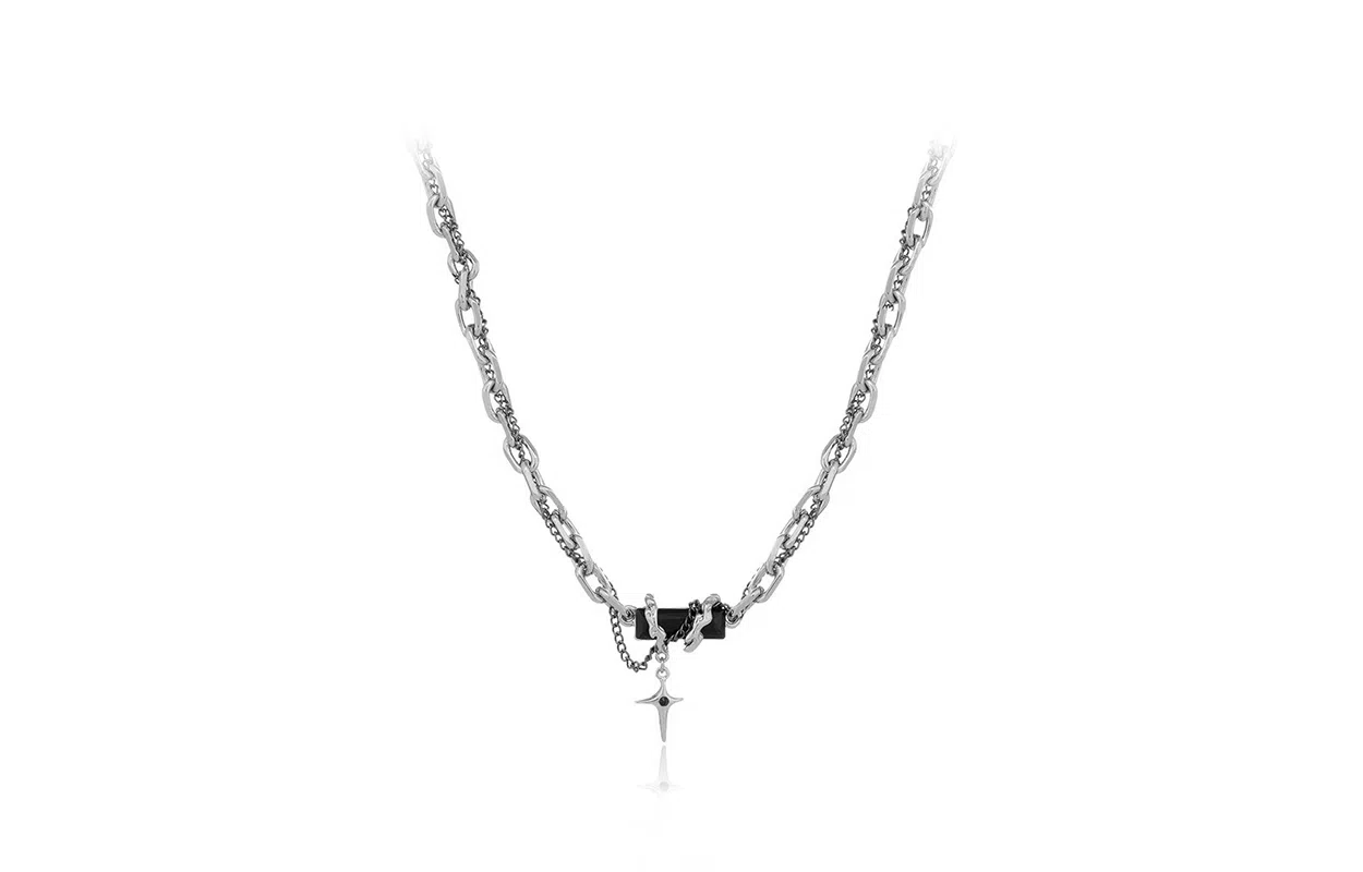 Inkopper Black Diamond Titanium Steel Bracelet