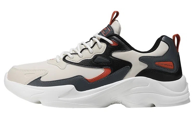 Xtep Retro Dad Shoes White Grey Black