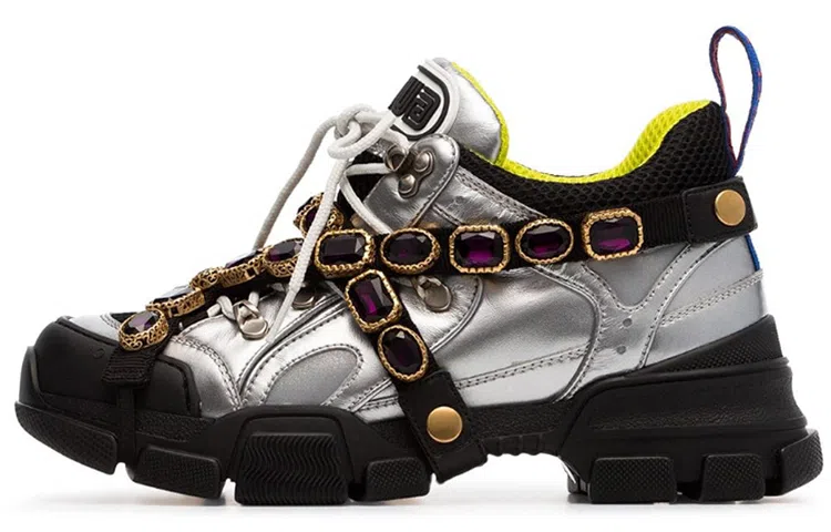 Gucci Flashtrek Silver Grey