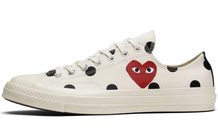 CDG Play x Converse Chuck Taylor All Star 70 Ox White Black