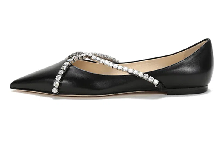 Jimmy Choo Genevi Flat Black