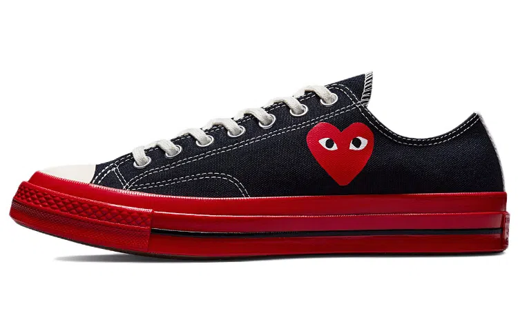 CDG x Converse 1970s Chuck Taylor All Star Ox Black Red