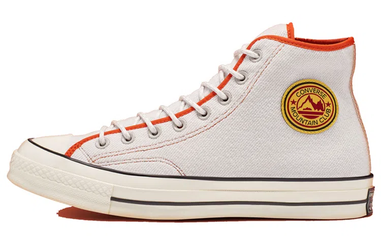 Converse 1970s East Village Explorer Chuck High Top White Orange