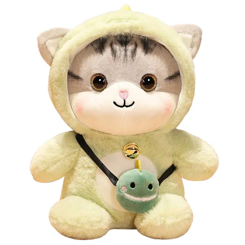 巴巴泥 变身猫咪公仔 可爱小猫 动物 玩偶 毛绒公仔