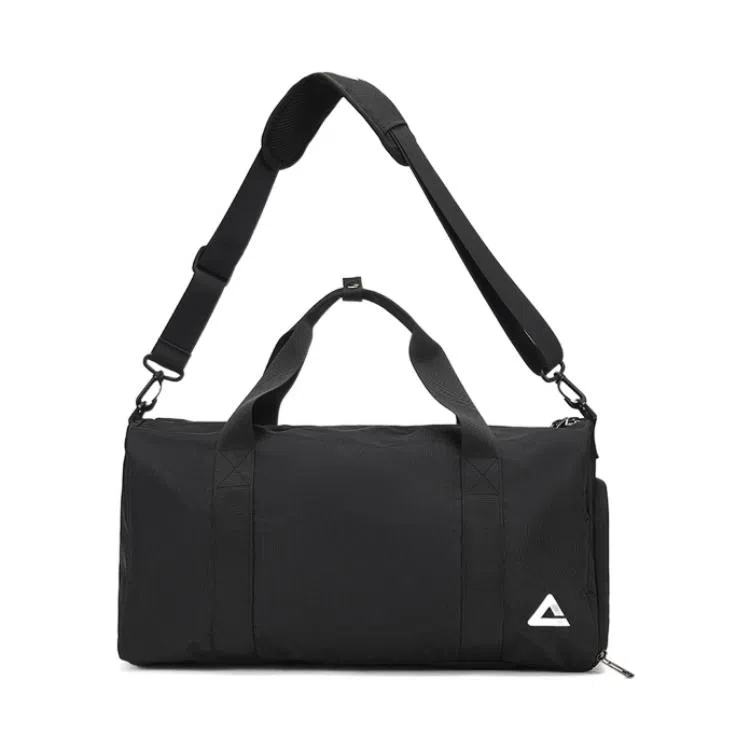 匹克 反光大容量运动 织物 桶包斜挎包双肩包 常规 男女同款情侣款 黑色