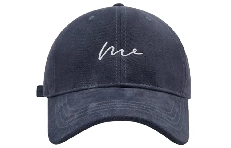 简约复古软顶大头围 大头围宽帽檐显脸小水洗字母 大帽檐 防晒 棉 鸭舌帽  男女同款情侣款