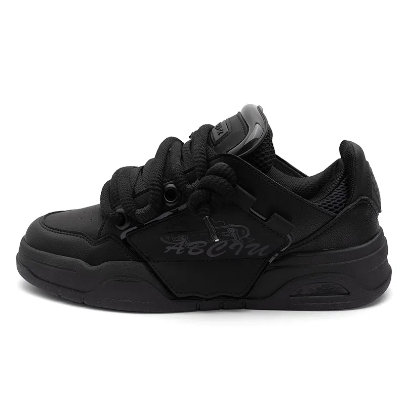 Seattle Palm x ABCIU Black Low Top Sneakers