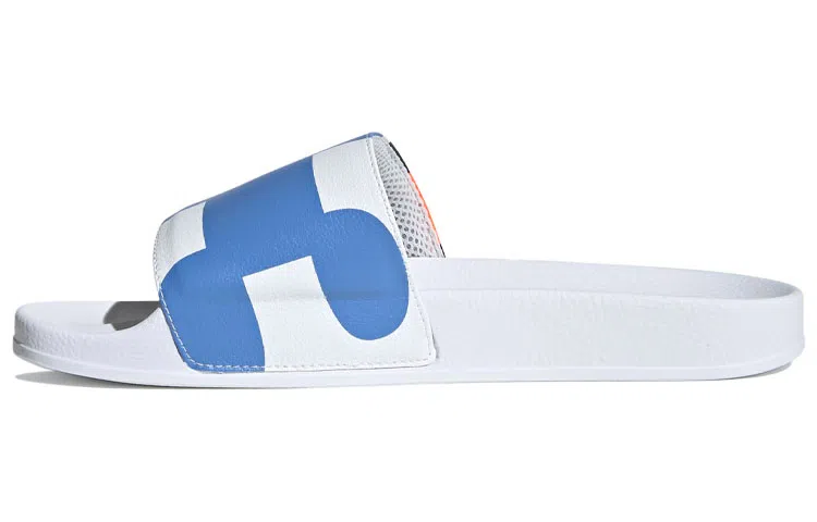 Y-3 Fashion Slides White Blue Orange