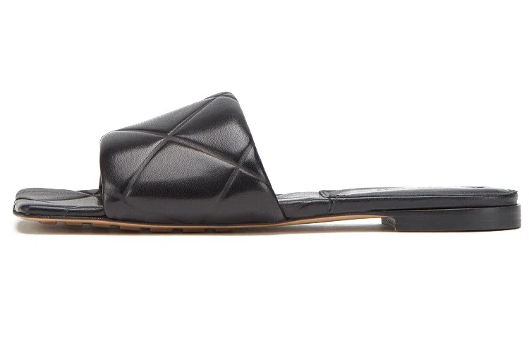 Bottega Veneta Lido Slip-On Sandals Black