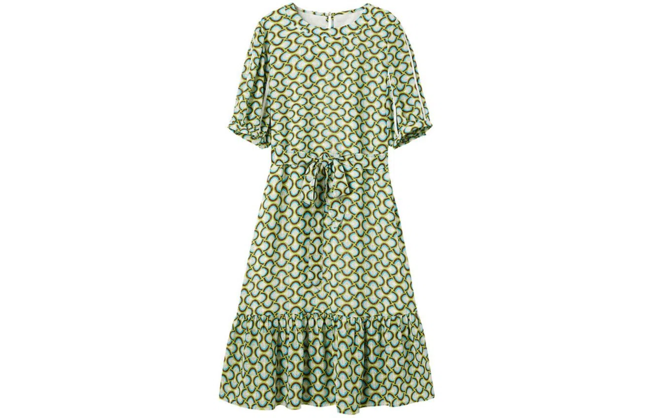 【dme】满印短袖连衣裙